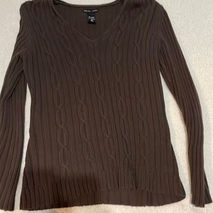 brown sweater